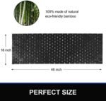 Bamboo Bath Mat Bathroom Runner Long Lar... - Image 3