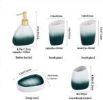 Elegant 6-Piece Ceramic Bathroom Accesso... - Image 4