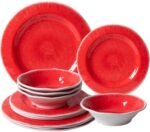 ZAROCRUS 12 Pcs Melamine Dinnerware Set,... - Image 2