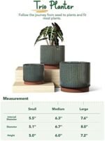 LE TAUCI Ceramic Plant Pots with Drainag... - Image 6
