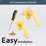 EHOMEWARE 2 Pack Gold Door Handles, Priv... - Image 9