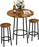 Recaceik 3 Piece Pub Dining Set, Modern ... - Image 2