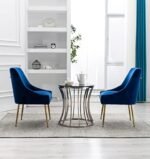 Restworld Velvet Dining Chairs Set of 2,... - Image 9