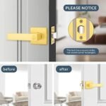EHOMEWARE 2 Pack Gold Door Handles, Priv... - Image 10