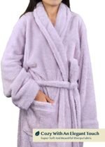 PAVILIA Premium Womens Plush Soft Robe Fluffy, War... - Image 4