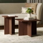 Square Fluted Nesting Coffee Table - Low... - Image 2