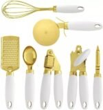 7 Pcs Gold Kitchen Tools Set Kitchen Accessories G... - Image 2