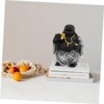 Amosfun Buddha Statue Ornament Monk Tea ... - Image 7