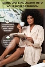 PAMUKTAN 100% Organic Turkish Cotton Bathrobe Towe... - Image 3