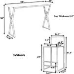Modern 4-Piece Counter Height Extra Long... - Image 8