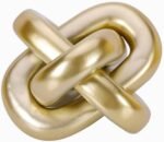 Golden Knot Statue, Three Knot Sculpture... - Image 2