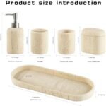 Bathroom Accessories Set, 5PCS Modern Ba... - Image 6