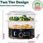 BELLA Two Tier Food Steamer with Dishwasher Safe L... - Image 5