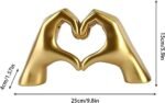 Heart Hands Gold Decor,Love Hand Statue ... - Image 7