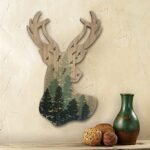 Limygus Wooden Deer Head Wall Decor Anim... - Image 3