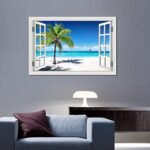 Beach Pictures Wall Art Decor for Living Room Blue... - Image 6