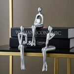 XINXAUN Silver Decor Thinker Statue Orna... - Image 6
