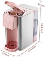 Mecity Pink Coffee Maker 3-in-1 Single Serve Coffe... - Image 9
