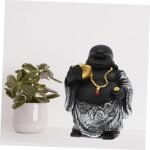 Amosfun Buddha Statue Ornament Monk Tea ... - Image 10