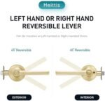 Heittis 4 Set Gold Door Handles Privacy ... - Image 6