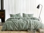 3 Piece Linen Bedding Set, Stonewashed C... - Image 2
