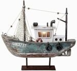Nautical Decor Wood Sailboat Model with ... - Image 2