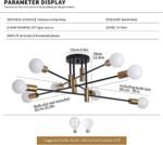 Mid Century Sputnik Chandelier, Modern S... - Image 8
