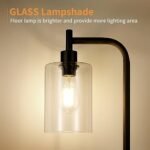 Ziisee Industrial Floor Lamp with Glass ... - Image 9