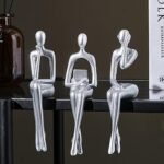 XINXAUN Silver Decor Thinker Statue Orna... - Image 2