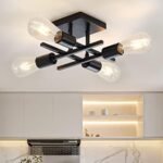 Eietonte Industrial 4-Light Semi Flush M... - Image 8