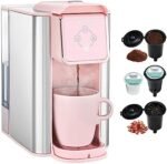 Mecity Pink Coffee Maker 3-in-1 Single Serve Coffe... - Image 2