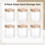 6 Pcs 17oz Glass Food Storage Jars, Pant... - Image 6