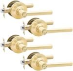 Heittis 4 Set Gold Door Handles Privacy ... - Image 2