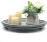 Oval Wood Decorative Tray, Small Beaded ... - Image 2