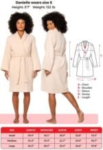 PAMUKTAN 100% Organic Turkish Cotton Bathrobe Towe... - Image 8