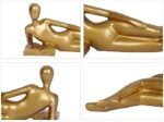 Dawbun Gold Decor Reading Statue Home De... - Image 6
