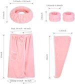 Towel Wrap Women Shower Robe Adjustable Closure Ba... - Image 3