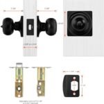 Haidms 6 Packs Black Door Knobs Interior... - Image 6