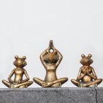 Frog figurines yoga zen decor – frog yog... - Image 6