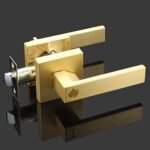 EHOMEWARE 2 Pack Gold Door Handles, Priv... - Image 3