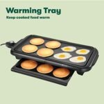 BELLA Electric Griddle with Warming Tray - Smokele... - Image 4