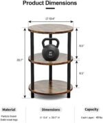 Frylr Small Round Side Table Set of 2,So... - Image 4