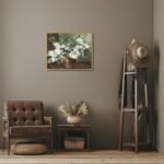 Framed Canvas Wall Art Vintage Still Life with Flo... - Image 8