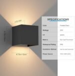 Aoceley 2-Pack Outdoor LED Wall Light Bl... - Image 8