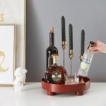 Round Wooden Tray Rustic Decorative Tray... - Image 5