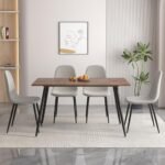 IDS Home Dining Chairs Set of 4, Mid Cen... - Image 3