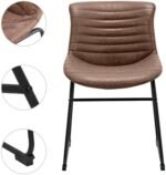 Dining Chair Set of 2, Synthetic Leather... - Image 4
