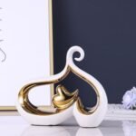 White Gold Home Decor Accent, Porcelain ... - Image 7