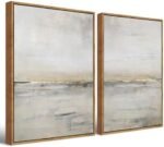 Gardenia Art Abstract Wall Art Modern Ocean Scene ... - Image 9