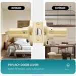 Heittis 4 Set Gold Door Handles Privacy ... - Image 4